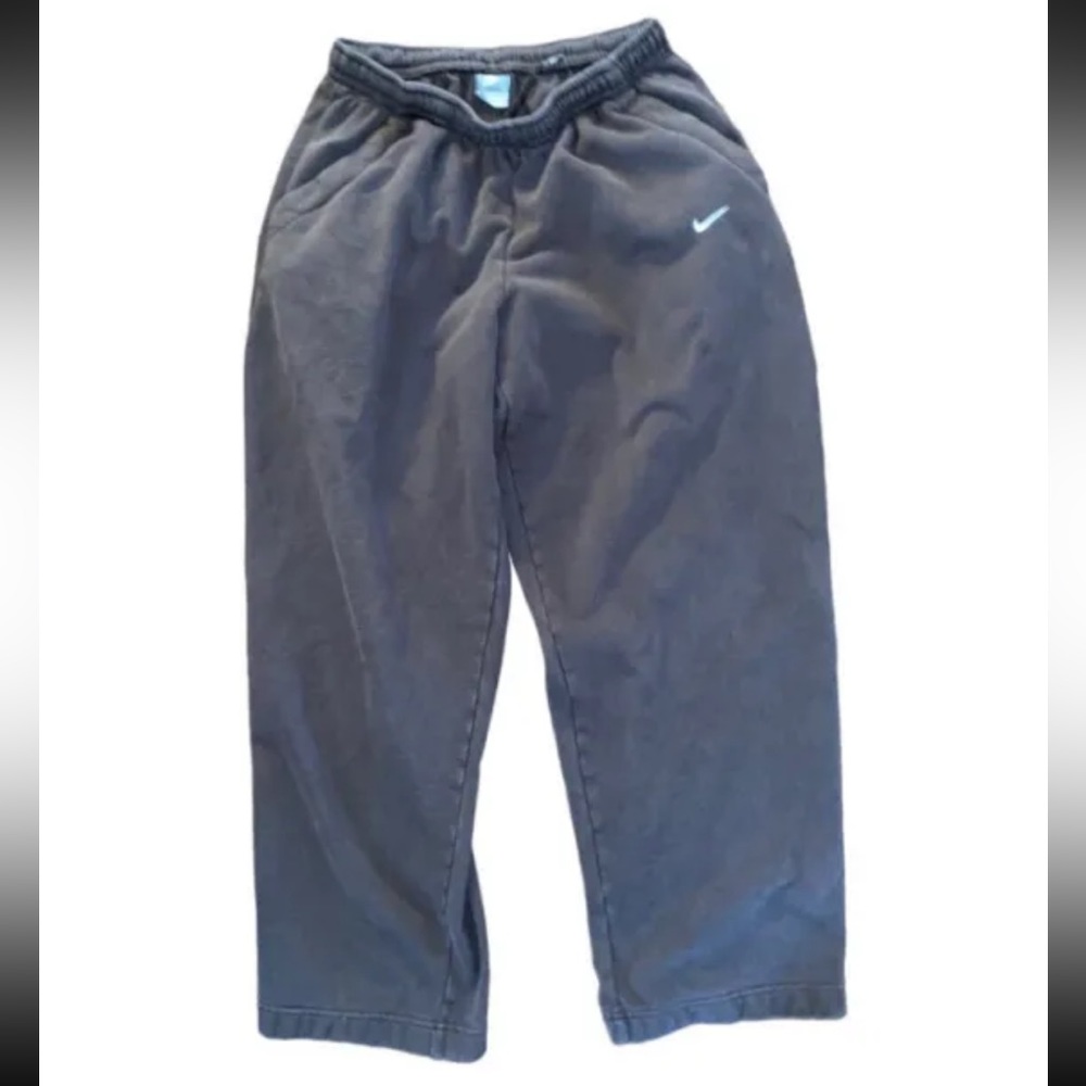 Nike size large baggy wide leg sweat pants Brown